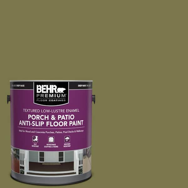 BEHR PREMIUM 1 gal. #S340-7A Garnish Textured Low-Lustre Enamel Interior/Exterior Porch and Patio Anti-Slip Floor Paint