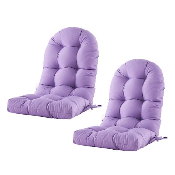 Patio Chair Cushion for Adirondack High Back Tufted Seat Chair Cushion Outdoor 48 in. x 21 in. x 4 in, Set Of 2