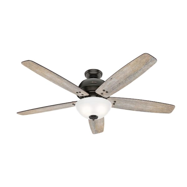 Hunter Reveille 60 In Led Indoor Noble, How To Install Remote For Hunter Ceiling Fan