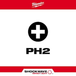 SHOCKWAVE Impact Duty 2 in. Phillips #2 Alloy Steel Screw Driver Drill Bit (15-Pack)