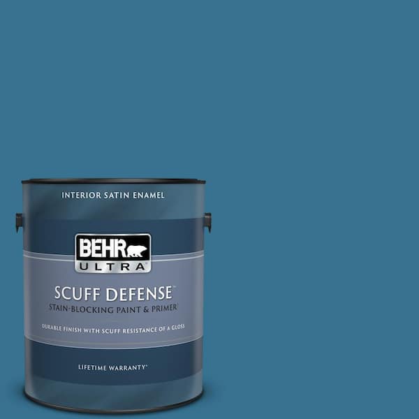 BEHR ULTRA 1 gal. #T18-14 Soul Search Extra Durable Satin Enamel Interior Paint & Primer
