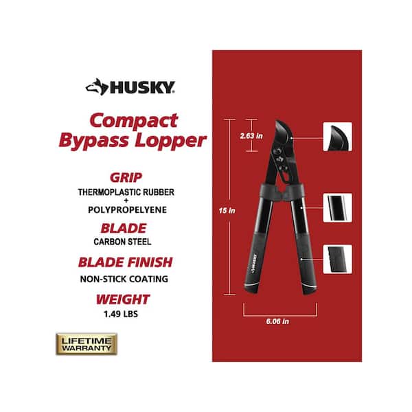 15 in. Compact Bypass Lopper