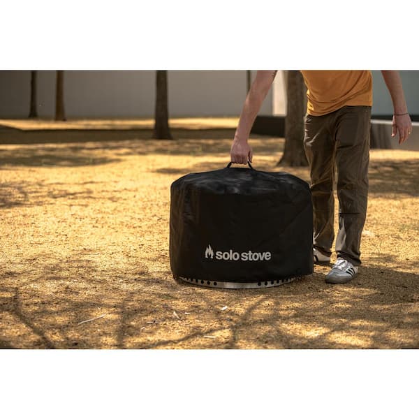 Solo Stove Yukon Shelter 28 x 17.5 in. UV Lined Fire Pit Cover  SSYUK-SHELTER-27-BLK - The Home Depot