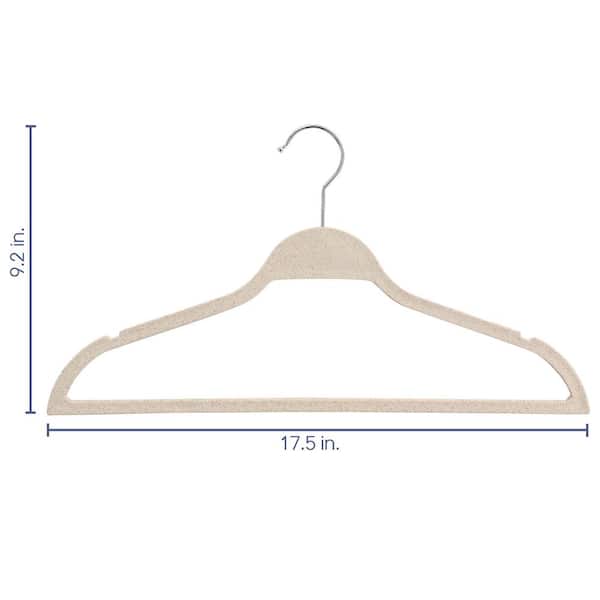 Elama 50-Pack Plastic Clothing Hanger (White) in the Hangers department at