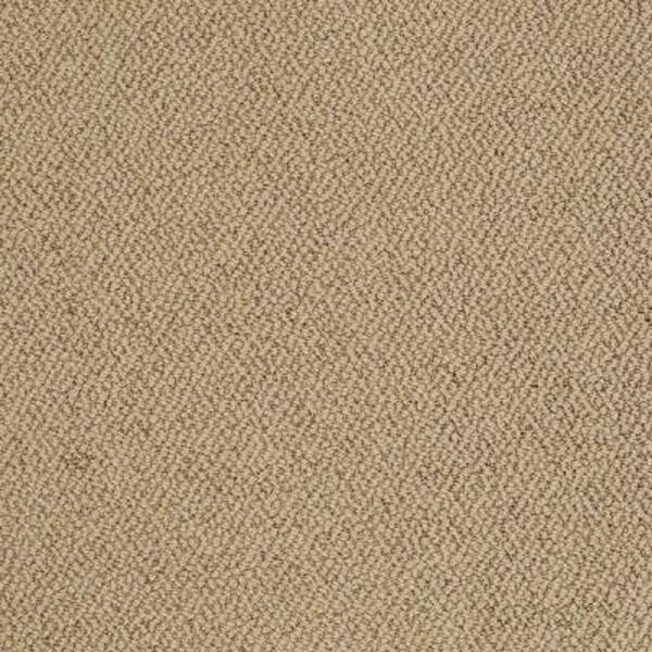 SoftSpring Carpet Sample - Astonishing - Color Butter Rum Loop 8 in. x 8 in.