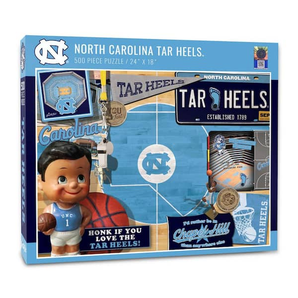 YouTheFan NCAA North Carolina Tar Heels Retro Series Puzzle (500-Pieces ...