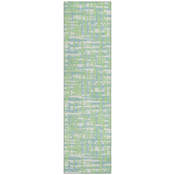 Chantille Machine Washable Indoor/Outdoor Abstract ACN1060 Mint 2 ft. 3 in. x 7 ft. 6 in. Area Rug
