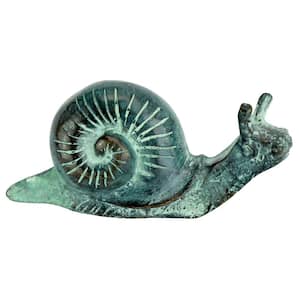 2 in. H Bronze Snails Small Garden Statue