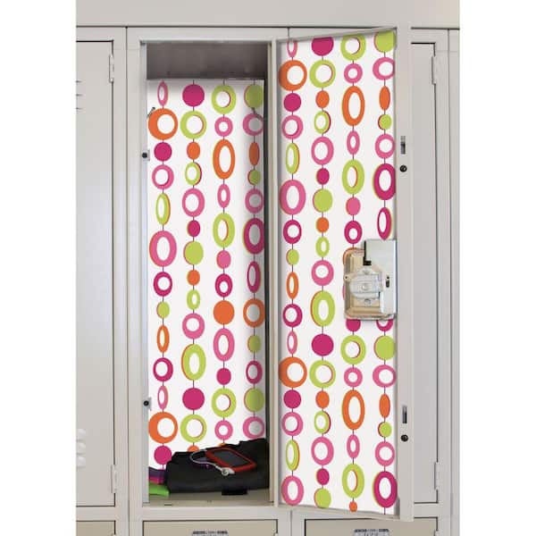 Unbranded 8-5/8 in. X 40 in. Beaded Curtain 2 -Piece Peel and Stick Locker Skins Wall Applique