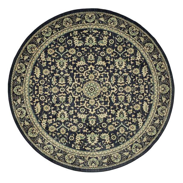 Mohawk Home Gramercy Indigo 8 ft. x 8 ft. Round Area Rug