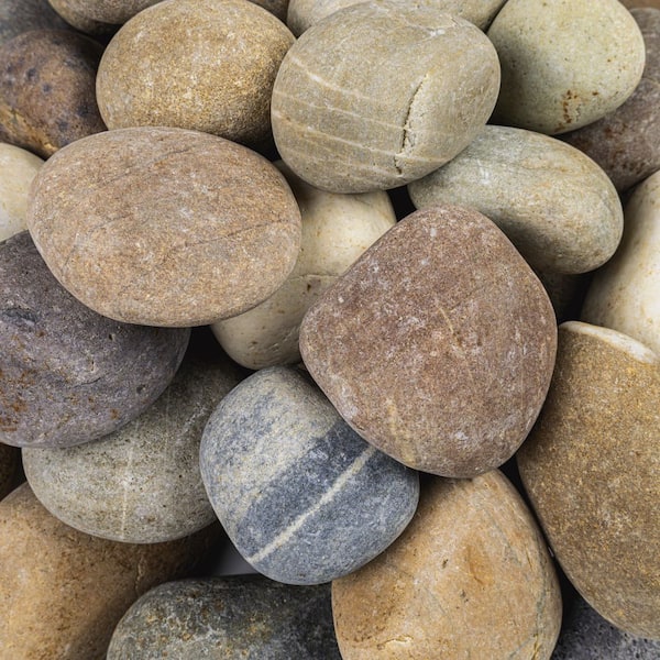 Multi-Colored 0.5 cu. ft. per Bag (1 in. to 2.5 in. ) Bagged Landscape Pebbles (55 Bags/22.5 cu. ft. /Pallet)