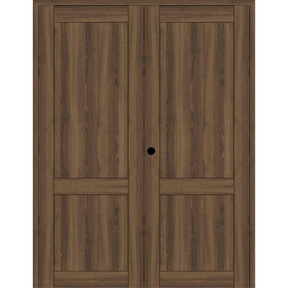 Belldinni 2 Panel Shaker 36 in. x 96 in. Right Active Pecan Nutwood ...