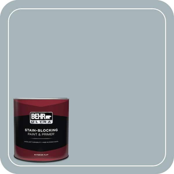 BEHR ULTRA 1 qt. #ECC-22-2 Bay View Flat Exterior Paint & Primer