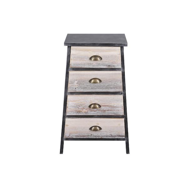 4D Concepts Claremont 4-Drawer Black and Gray Metal Chest (18 in. x 31 in.)