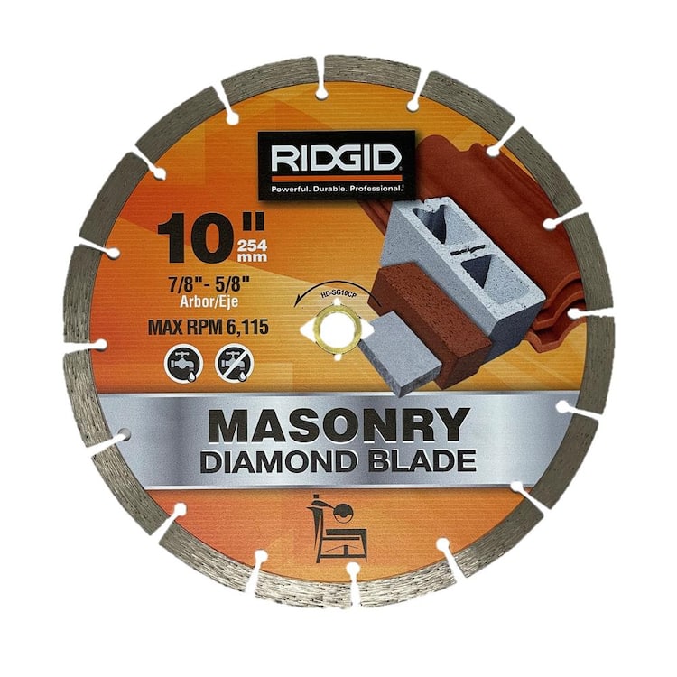 RIDGID 10 in. Segmented Diamond Blade