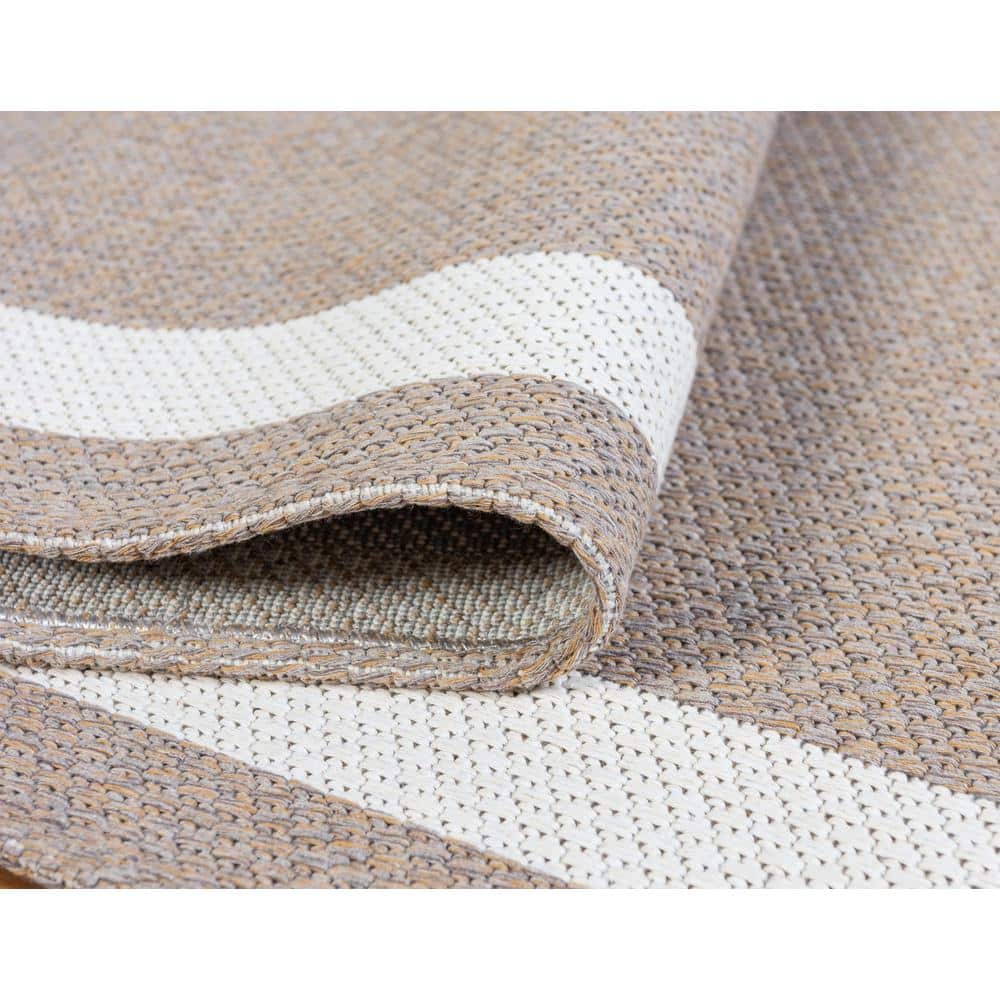 Decatur Taupe Trellis Runner Rug 2'2" x 6'0" with Easy Care Features