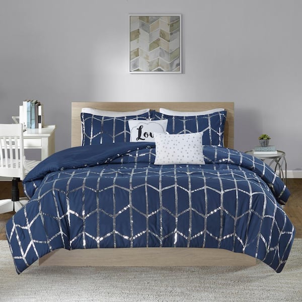 Navy Louis Vuitton Bedding Sets Bed Sets, Bedroom Sets, Comforter