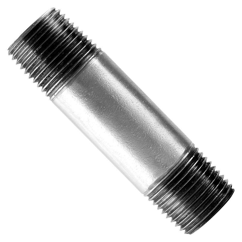 Stz 2 In X 4 In Galvanized Steel Pipe Nipple 301 2x4 The Home Depot
