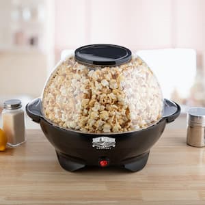 4.5 oz Black 800-Watt Electric Pop and Stir Popcorn Machine