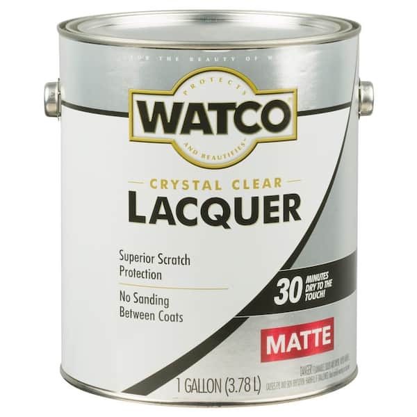 1 gal. Clear Matte Lacquer Wood Finish (Case of 2)