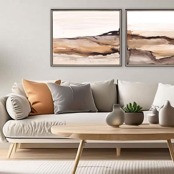 みあ Paragon Neutralscape by Paschke 1 Piece Framed Giclee Abstract Art