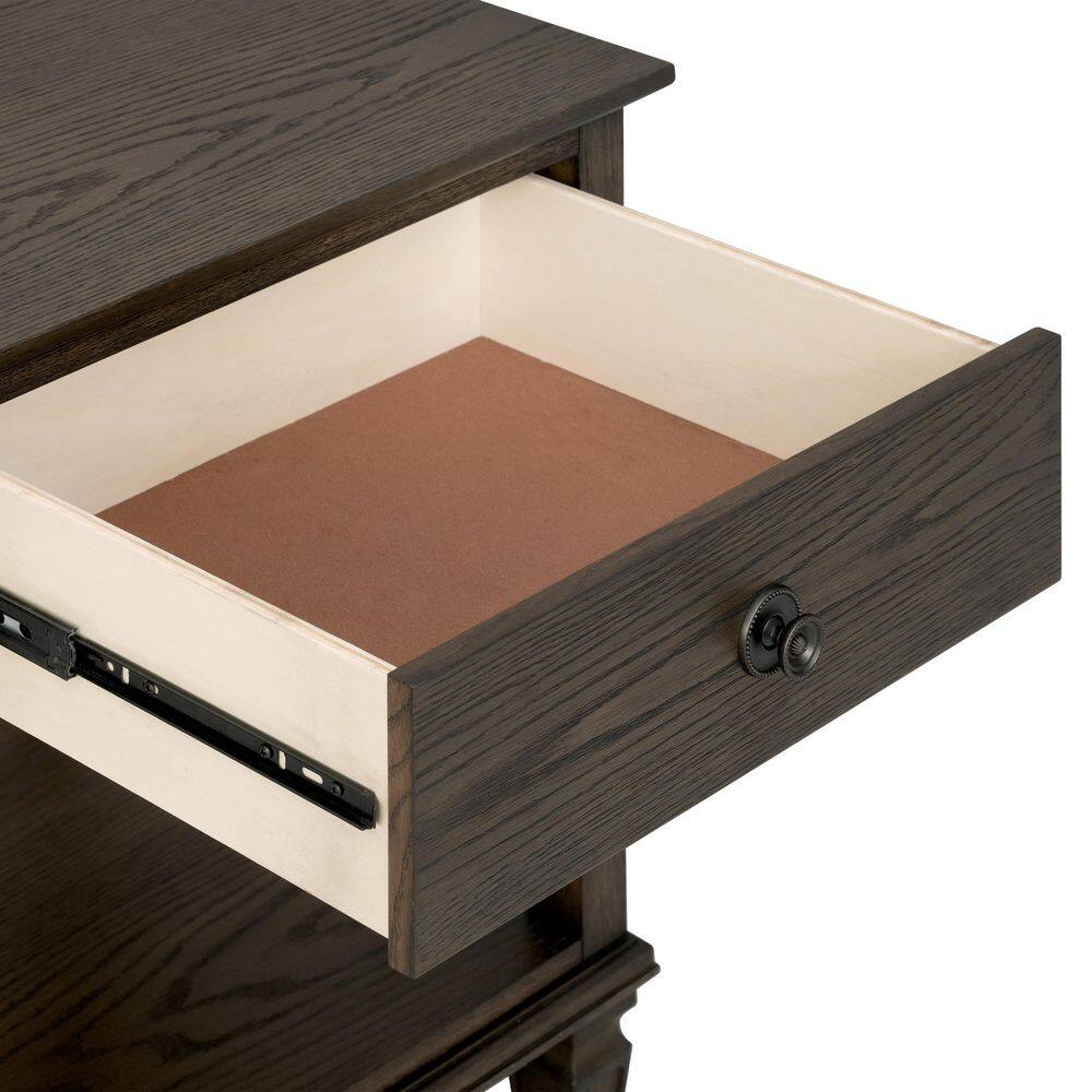 Victoria 24 in. Reclaimed Grey Rectangle Wood End Table - thumbnail 4