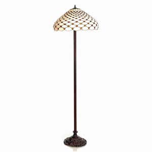 60 in. Jeweled Brown Floor Lamp