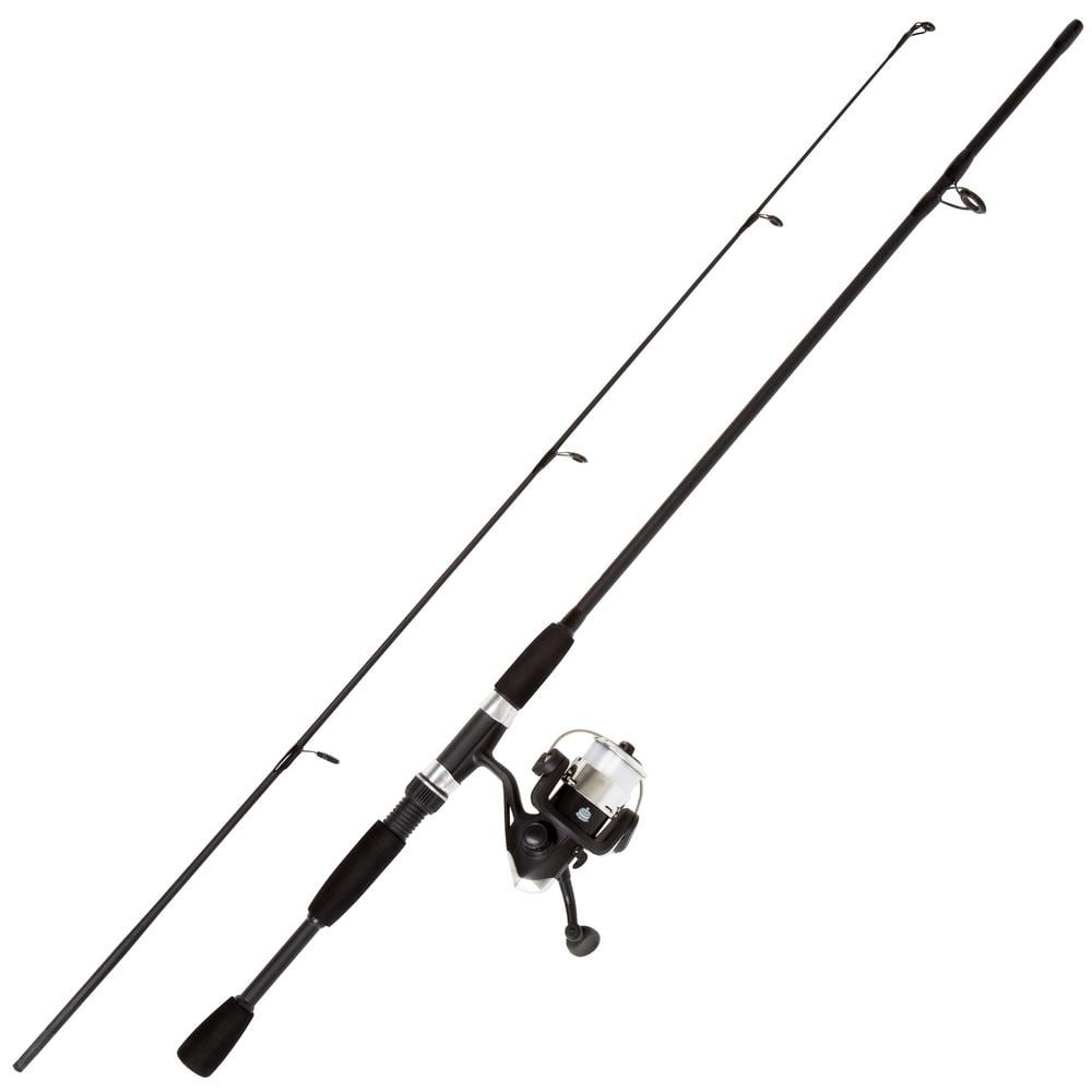 Fiberglass Fishing Rod - Portable Telescopic Pole With Size 20 Spinning Reel  - Fishing Gear For Ponds, Lakes, And Rivers By Wakeman (black) : Target