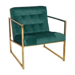 Lexington Emerald Green Velvet Arm Chair