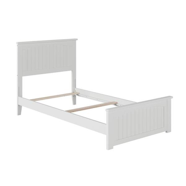 AFI Nantucket White Twin XL Traditional Bed with Matching Foot Board
