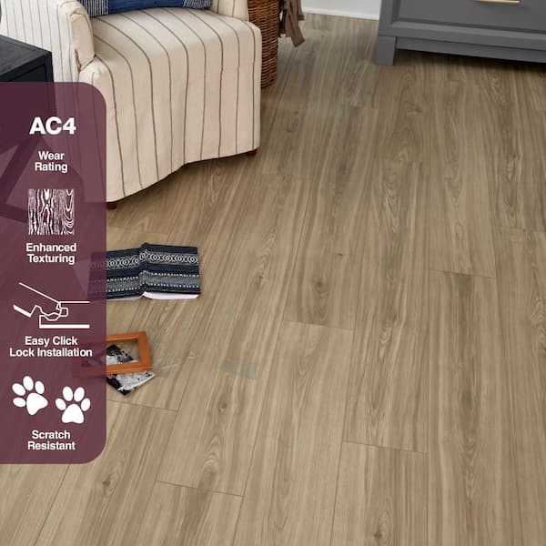 Home Decorators Collection Holloway Hickory Blonde 12 mm T x 7.5