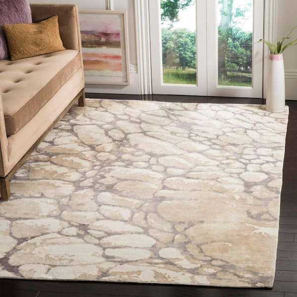 Mirage 8 ft. x 10 ft. Gray/Ivory Modern Abstract Area Rug