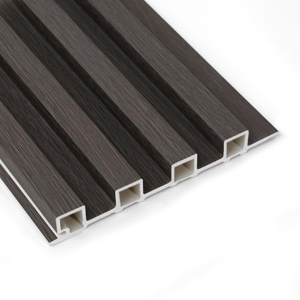 Art3dwallpanels Walnut 0.83 in. x 6 in. x 8 ft. Slat Water Resistant Acoustic Diffuser Decorative Wall Paneling (32 sq. ft./Case)