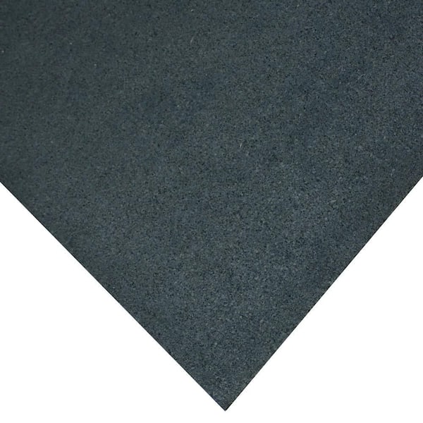 Goodyear "ReUz" Rubber Flooring Rolls Black 48 in. W x 300 in. L Rubber Flooring (100 sq. ft.)