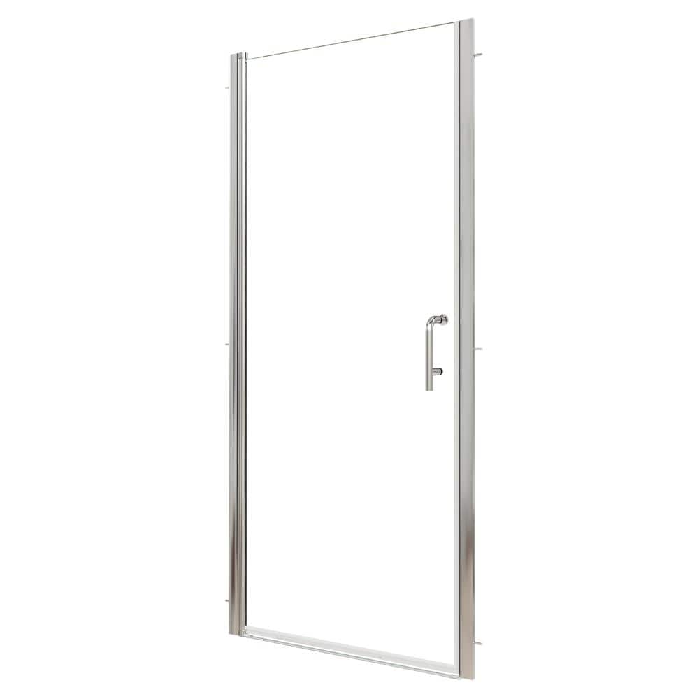 "34""-36""W x 72""H Semi Frameless Swing Pivot Shower Door, Clear Tempered Glass, Chrome Finish Hardware" price history on PriceWatchPro