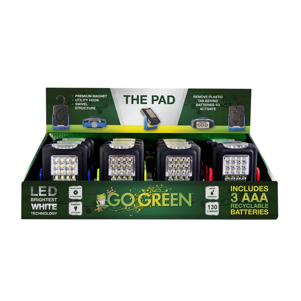 GoGreen Power The 23 LED Pad Magnetic Light Display (12-Piece)