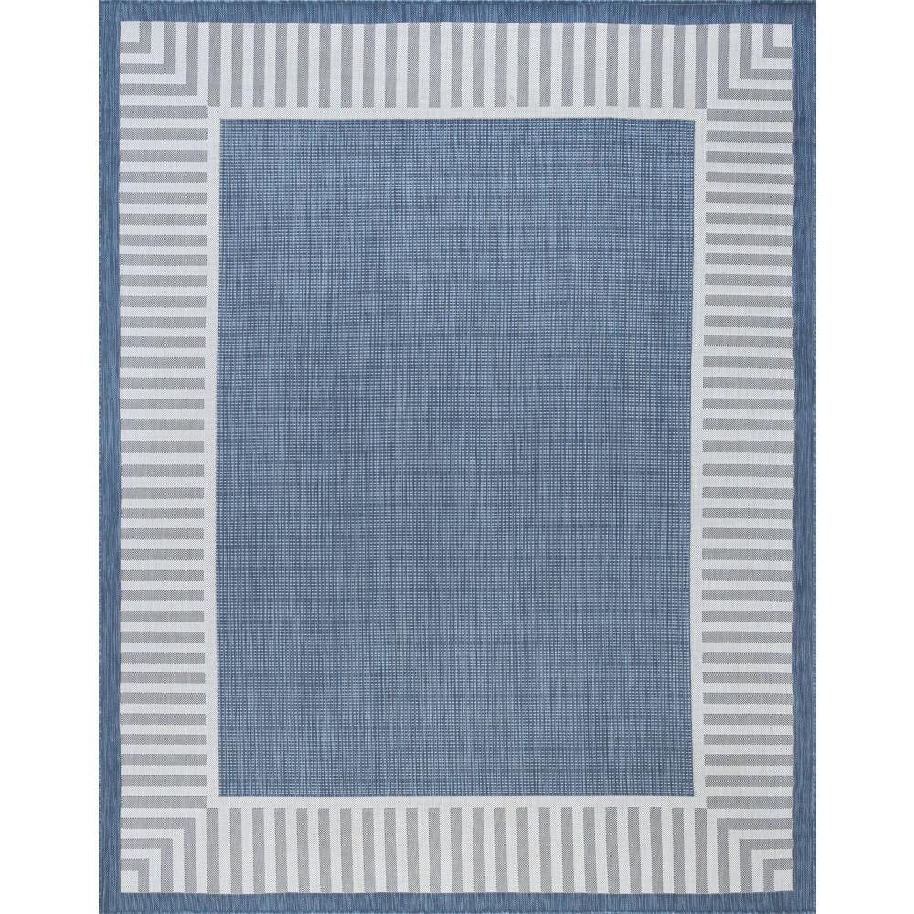 Eco Elgin 5'3" x 7'3" Machine-Woven Blue Transitional Area Rug