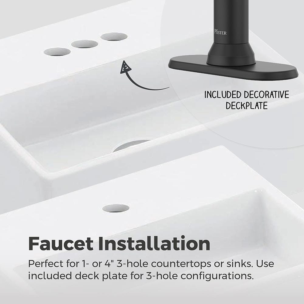 Capistrano Matte Black Single Handle Bathroom Faucet