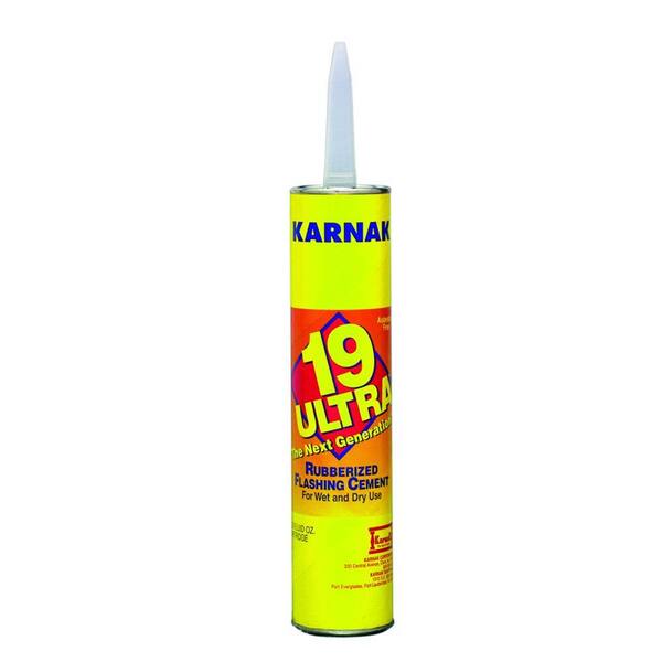 Karnak 10.1 oz. Rubberized Wet and Dry Asphalt Flashing Cement Roof Sealant19NCTG The Home Depot