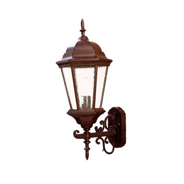 Acclaim Lighting Richmond Collection 1-Light Burled Walnut Outdoor Wall-Mount Light Fixture