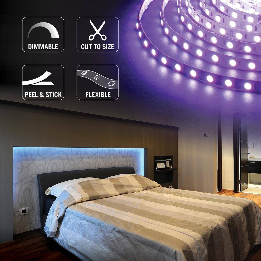 16.4 ft Multi-Color LED Tape Light with Remote