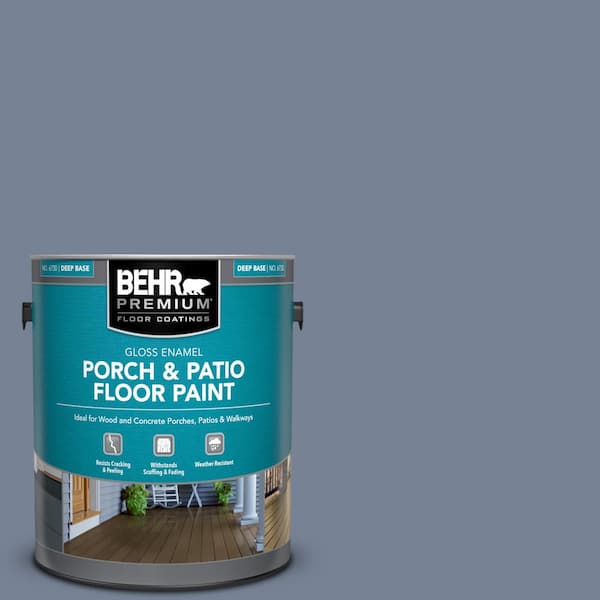 BEHR PREMIUM 1 gal. #PPU15-07 Tranquil Pond Gloss Enamel Interior/Exterior Porch and Patio Floor Paint