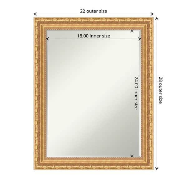 Amanti Art Versailles Gold 22 in. x 28 in. Petite Bevel Classic