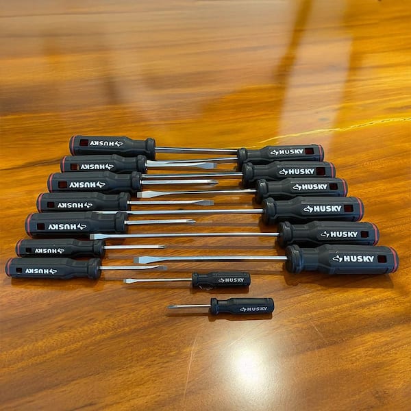 15PIECE MAGNETIC SCREWDRIVER SET(Phillips-Slotted)