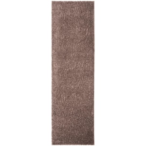 Augustine Taupe 2 ft. x 8 ft. Solid Runner Rug