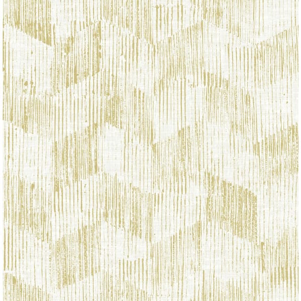SCOTT LIVING Demi Yellow Distressed Wallpaper Sample