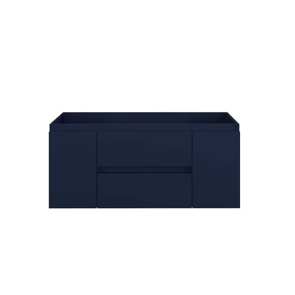 VOLPA USA AMERICAN CRAFTED VANITIES Salt 48 in. W x 18 in. D Bath Vanity Cabinet Only in Navy