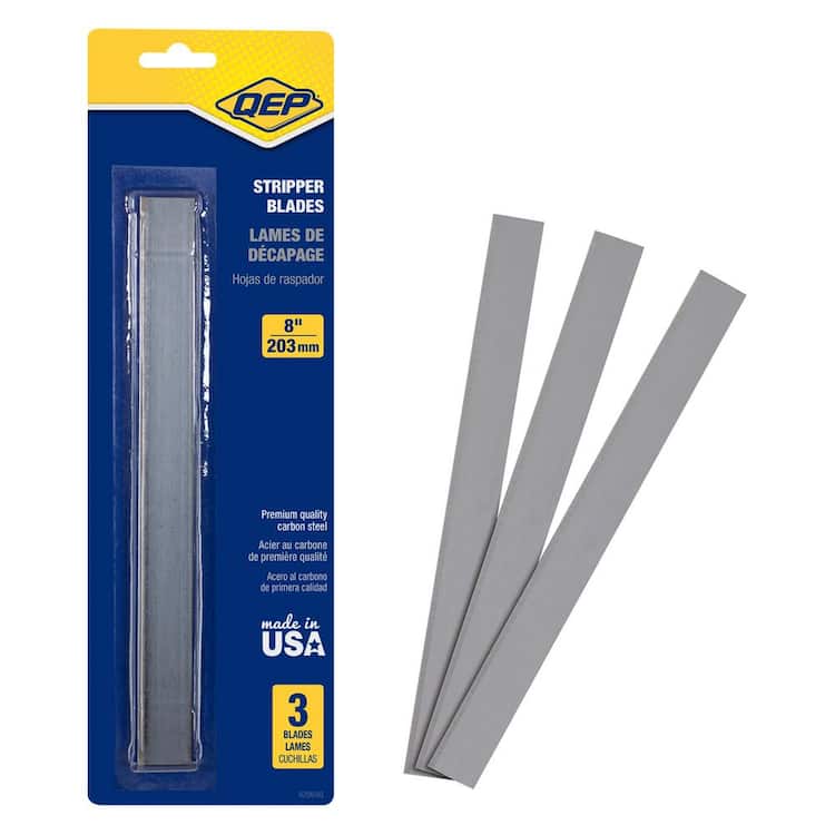 QEP 8 in. Replacement Razor Blade for Adjustable Floor Scraper and Stripper (3-Pack)