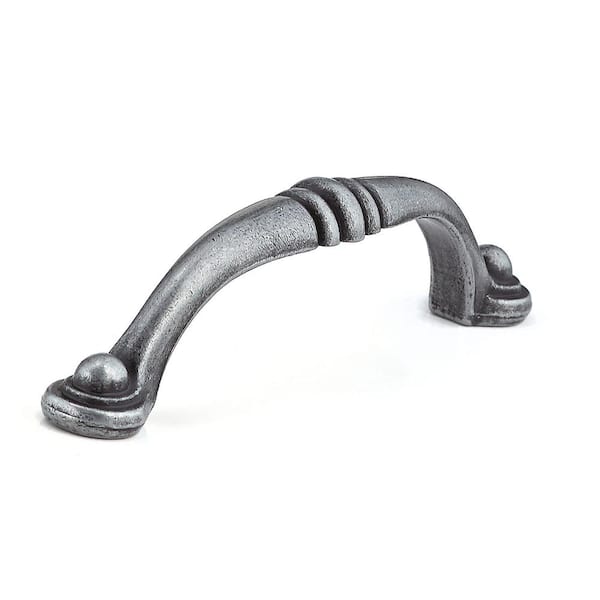 Richelieu Hardware Beloeil Collection 3 3/4 in. (96 mm) Wrought Iron Traditional Cabinet Bar Pull