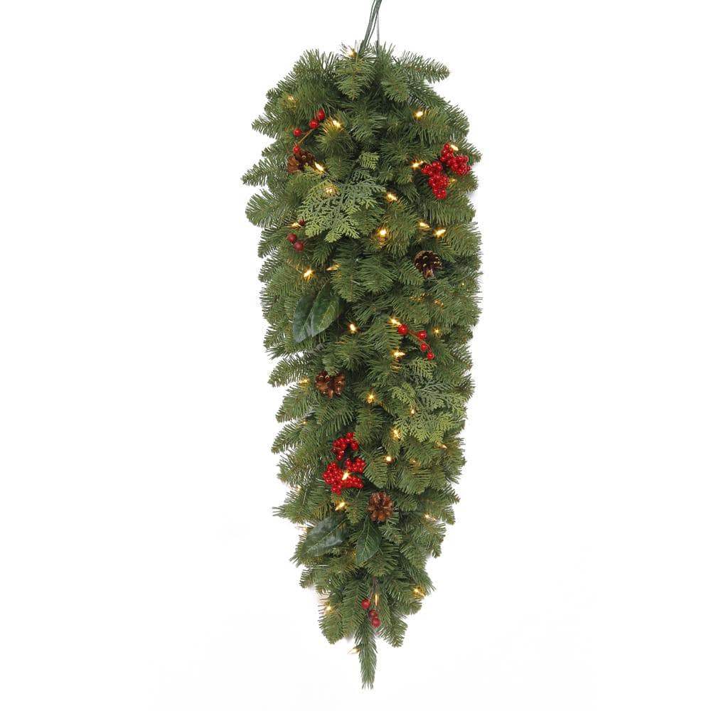 Home Accents Holiday 36 in. Winslow Fir BatteryOperated PreLit LED